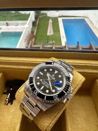 Reloj Rolex Submariner Negro/Plateado