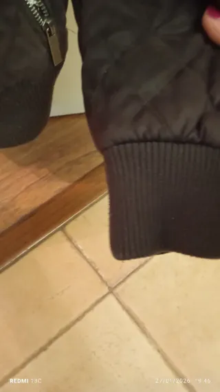 Casaco homem castanho acolchoado