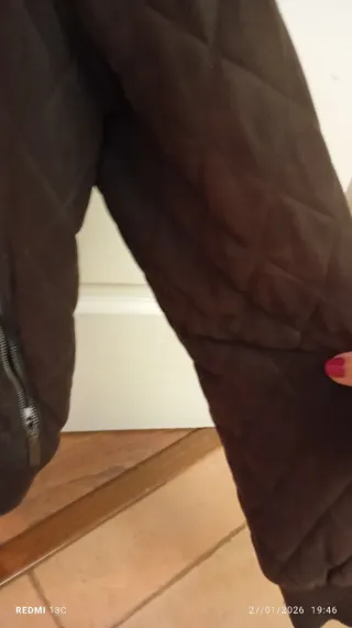 Casaco homem castanho acolchoado