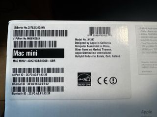 Apple Mac mini A1347 Intel i5 Argento