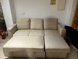 Sofá cama chaise longue con canapé