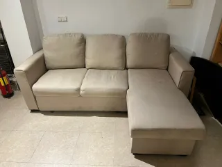 Sofá cama chaise longue con canapé