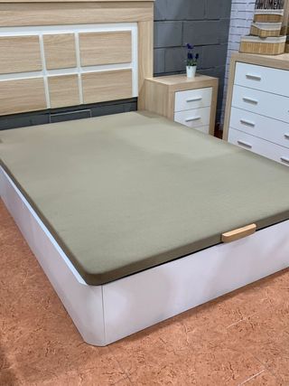 Canape Aenas Beige y Blanco