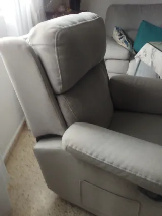 Butaca abatible manual gris