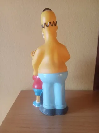 Figura Bart y Homer cuchilla afeitar