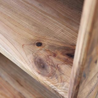 Libreria Legno Pino Riciclato 2 Cassetti Vintage