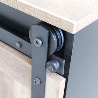 Madia Industriale Acciaio 60x40x78 Nero Marrone