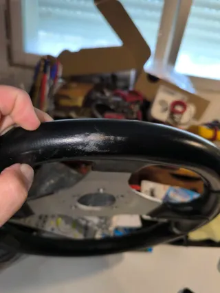 Volante MOMO Negro/Plata