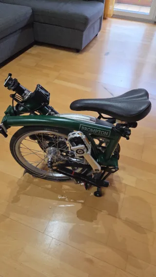 Bicicleta Brompton 2017 Verde y Negra