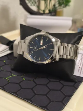 Reloj OLEVS Automático Hombre Azul/Plata