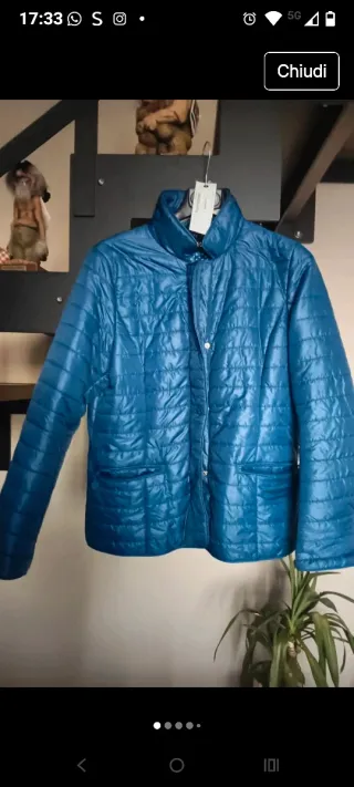 Giacca trapuntata blu