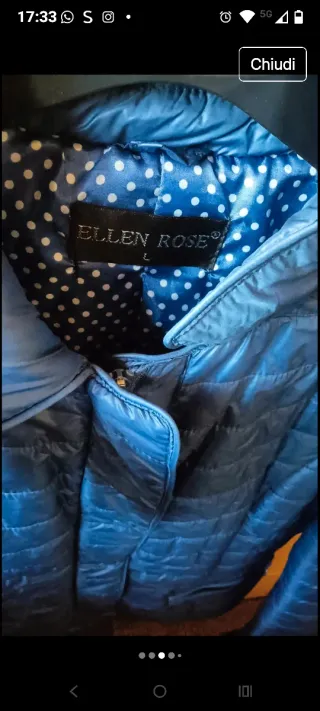 Giacca trapuntata blu