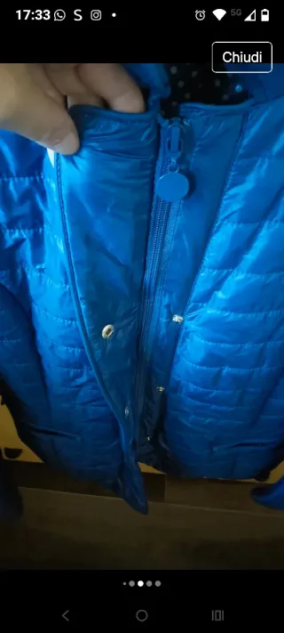 Giacca trapuntata blu