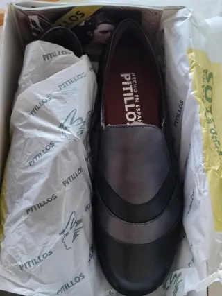 Zapatos Pitillos Talla 39 Negro/Gris