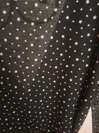 Vestido negro estampado estrellas Talla L