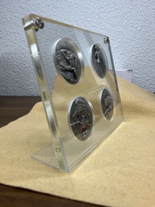 4 Medallas Plata Salvador Dalí