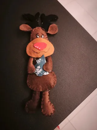 Renna Rudolf fatta a mano