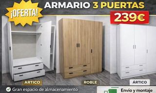 Armario 3 puertas madera nuevos