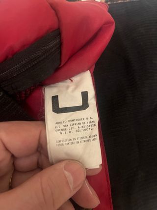 Bandolera Adolfo Dominguez Piel Envejecida y pana