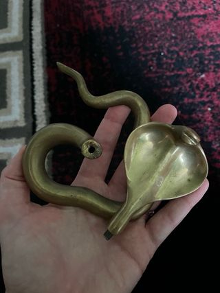 Figura Cobra Vintage Latón