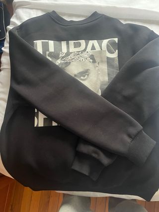 Sudadera Negra 2Pac TUPAR Talla Única