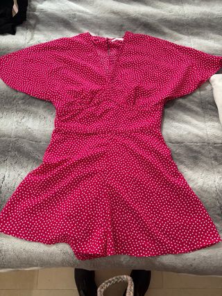 Mono Zara lunares rosa talla L