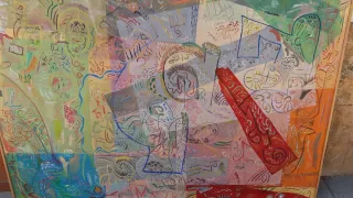 Cuadro abstracto colección multicolor