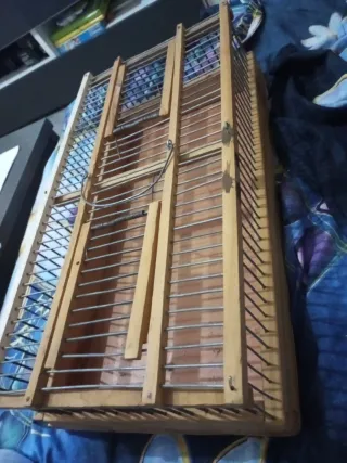 Jaula transportín pájaro/paloma madera