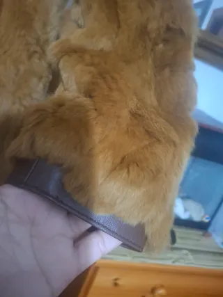 Abrigo vintage piel marrón