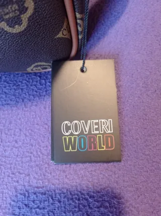 Borsa Coveri World donna marrone e oro