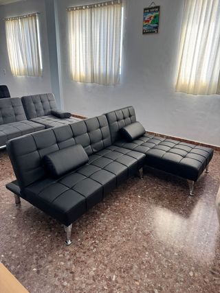 Sofá Cama Gris Terciopelo OFERTA CON ENVIO GRATIS