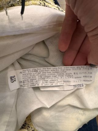 Minifalda cuadros amarilla y negra