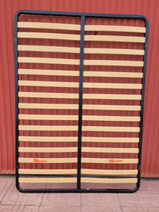 Somier 135cm Metal y Madera