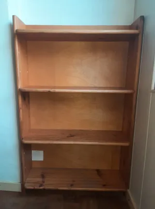 Librería de madera 4 estantes