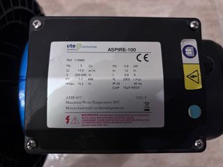 Motor Piscina Aqualtice 1CV Negro/Azul