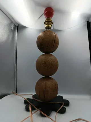 LAMPADA CON TRE SFERE DA BOCCIE
