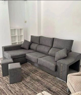 Armario modular madera beige y gris