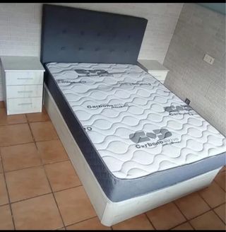 Armario modular madera beige y gris