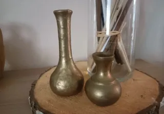 Set 2 vasi in ottone