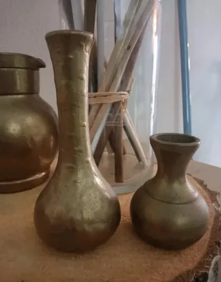 Set 2 vasi in ottone