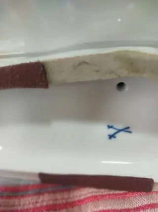 Figura pastor con ovejas Meissen