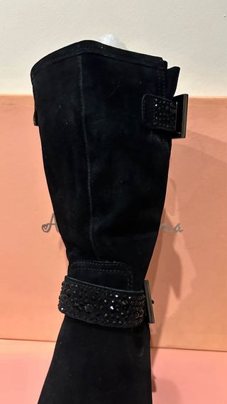 Botas Alma en Pena negras con pedrería