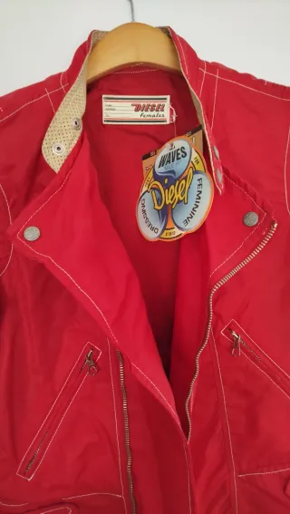 Chaleco Diesel Rojo Mujer