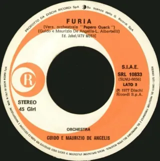 Mal Orchestra Guido E Maurizio De Angelis Furia 7"