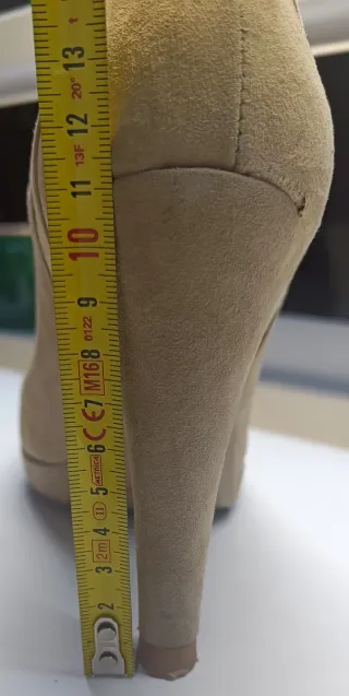 Scarpe donna beige tacco alto