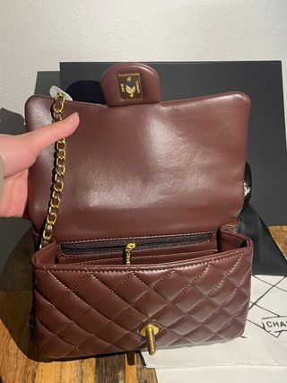 Bolso Chanel Marrón y Dorado