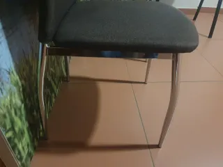 Juego de 2 sillas modernas tapizadas