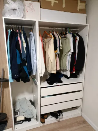 Armario con cajones con modulo extra