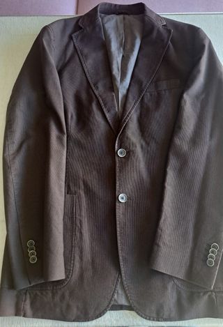 Chaqueta Americana Massimo Dutti Marrón T.48