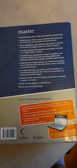 Diccionario Master Ingles - Español